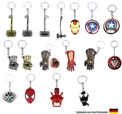 Marvel Universum Schlüsselanhänger Avengers Iron Man.Captain America.Spider Man