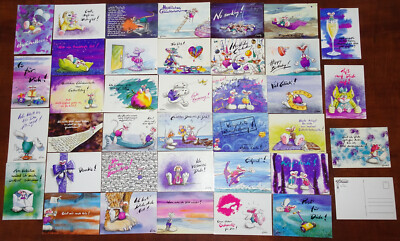 Diddl postcard with stamp field rarities selection series A some Like New