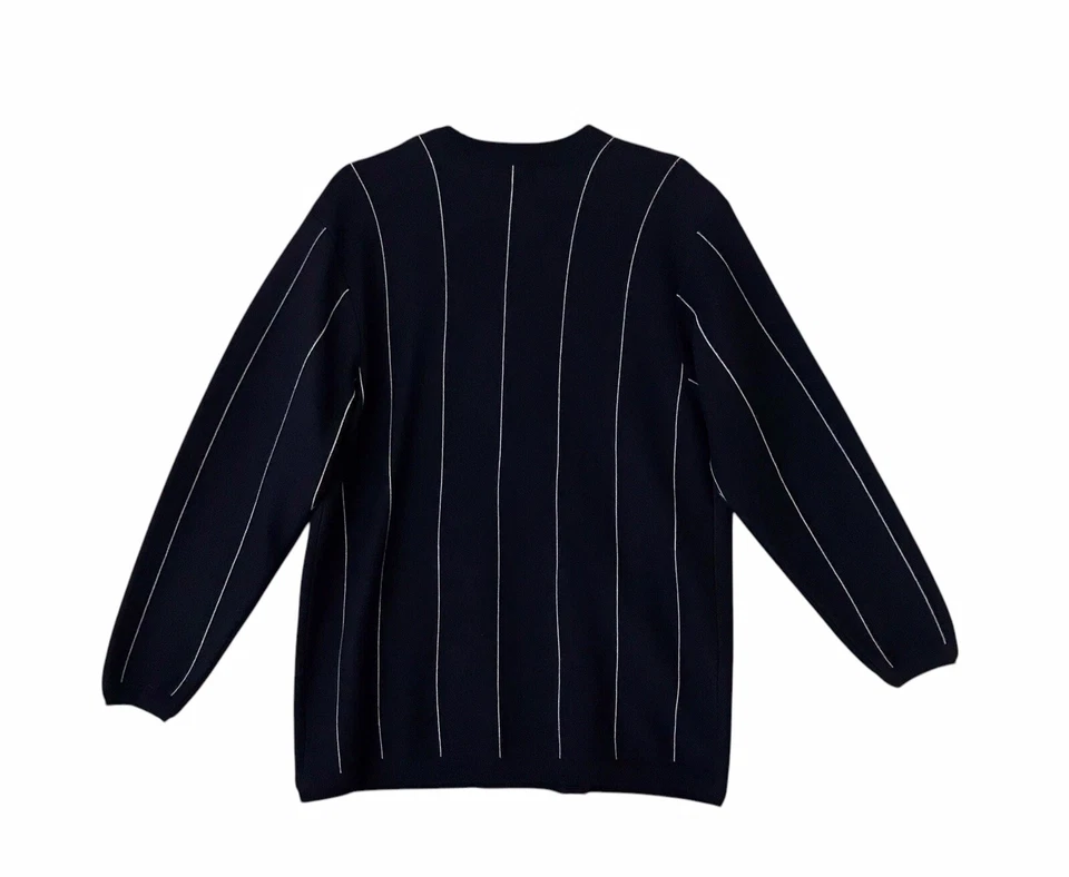 Cárdigan Suéter De Colección Wainscott Doble Pecho Academia Dinero Antiguo Abuelo Talla L Foto 3 de 4