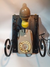 Lampada artigianale, Lampada da tavolo, Lampada Telefono, Lampada Vintage