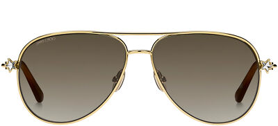 JIMMY CHOO SANSA/S J5G HA Sunglasses Gold Frame Brown Gradient
