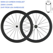 Juego de ruedas de carbono High TG cubierta 50 mm bicicleta de carretera 700C 25 mm buje R13 ruedas de carbono