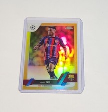 2022/23 Topps Chrome UEFA CC Gold Refractor Ansu Fati 38/50