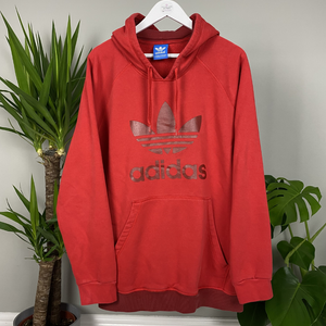 red adidas hoodie mens
