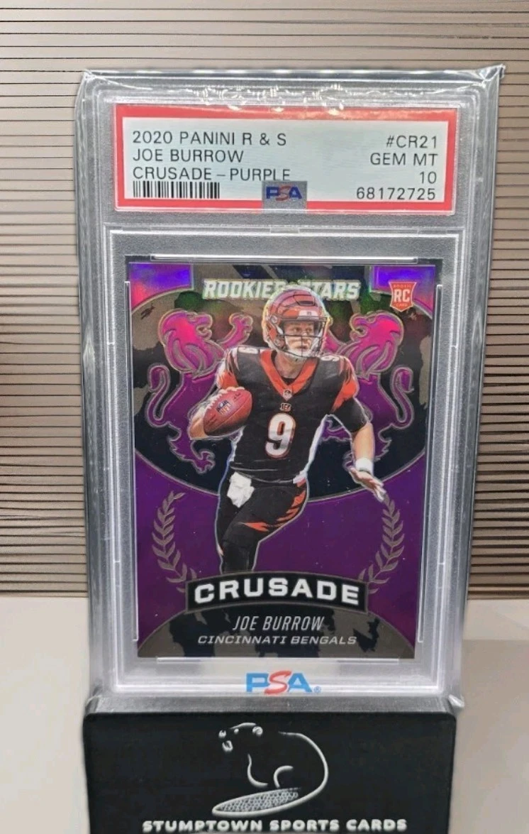 Joe Burrow Panini Rookies & Stars Crusade #CR21 Purple