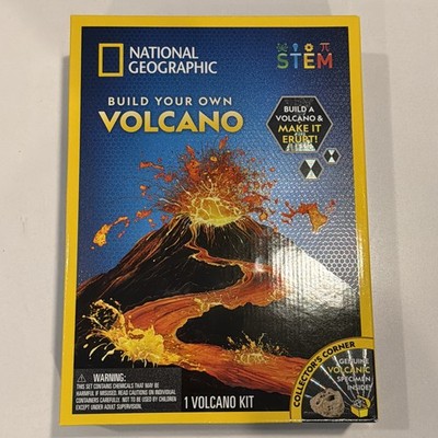 National Geographic STEM Series Build Your Own Volcano Kit Complete Open Box