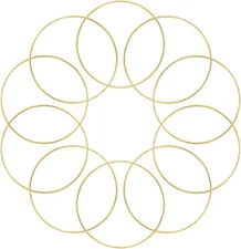 Coceca 10pcs 6 Inch Gold Metal Rings for Crafts Dream Catcher Ring, Metal... 