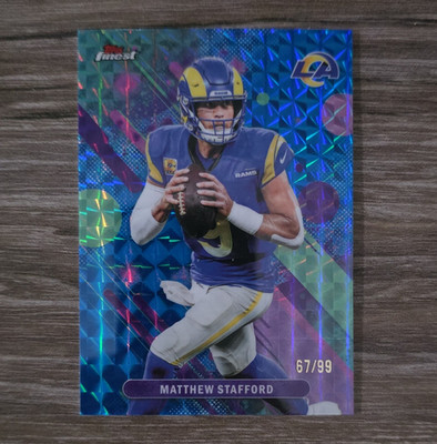 Topps 2025 Finest Matthew Stafford Finest Performance #60 Los Angeles Rams 67/99