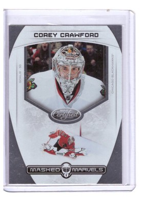 Corey Crawford 2011-12 Panini Certified Masked Marvels Card #5