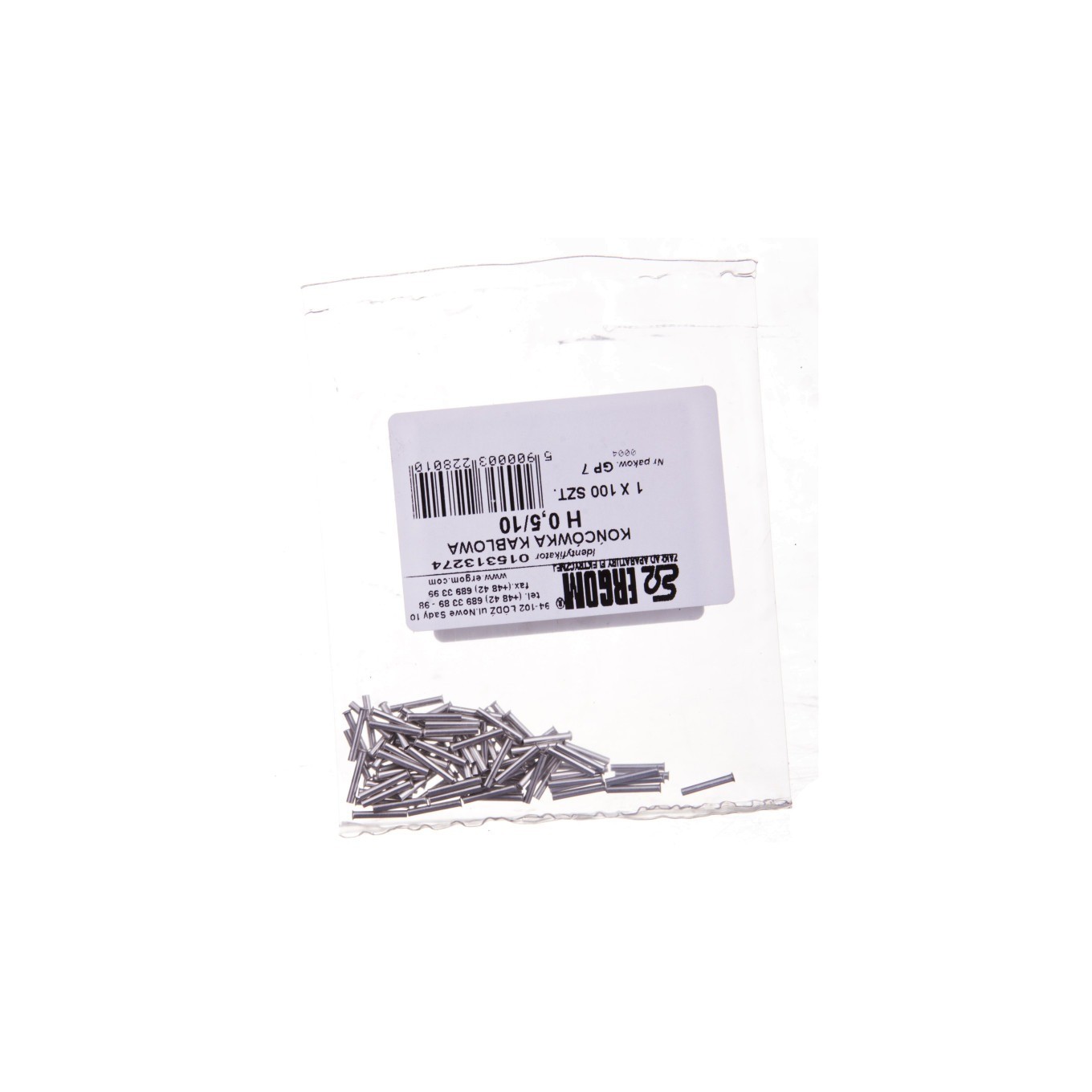 Sleeve Tip H 0.5/10 E08KH-010107400/100pcs