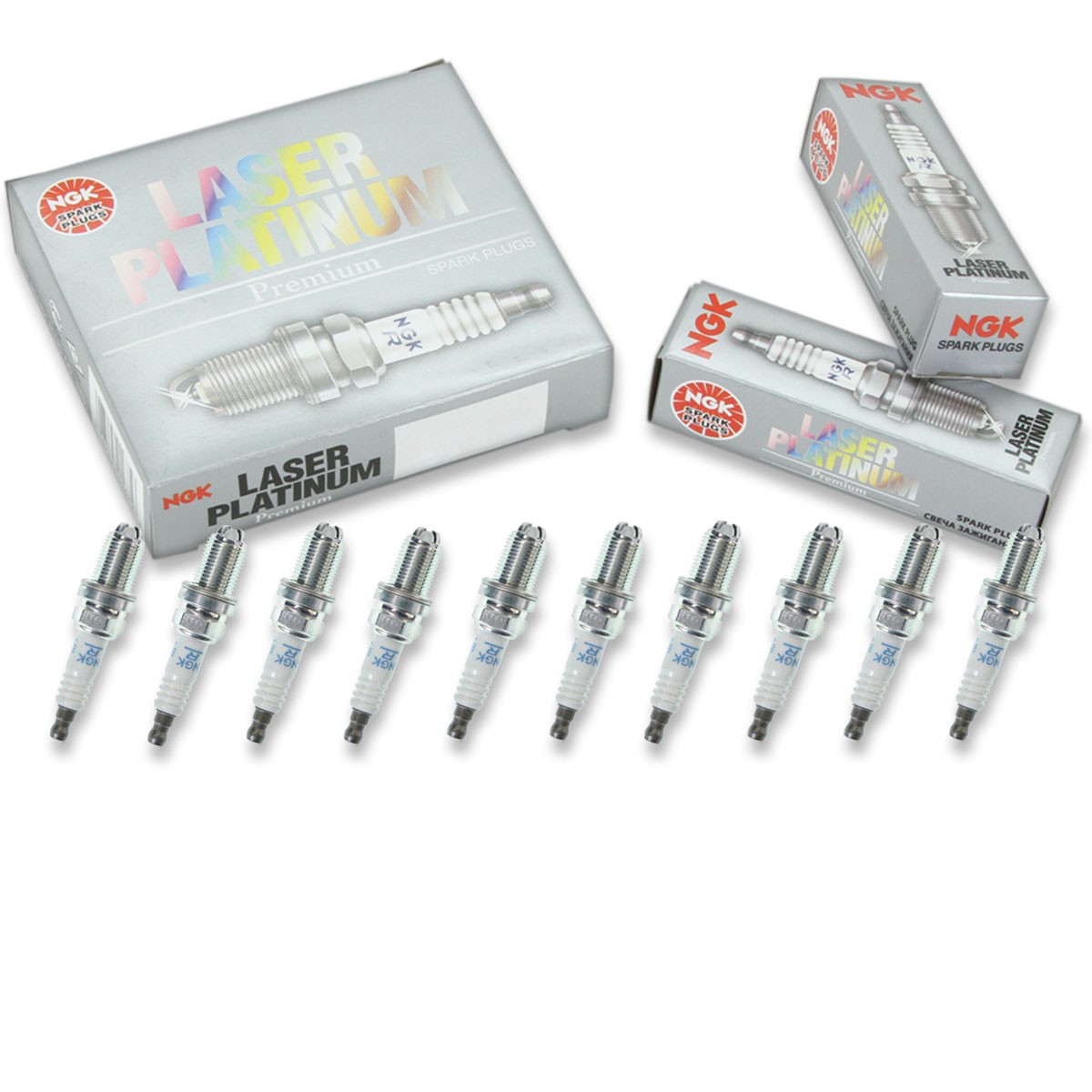 10 pc NGK 4285 BKR7EQUP Laser Platinum Spark Plugs for 12 12 0 031 708 oi