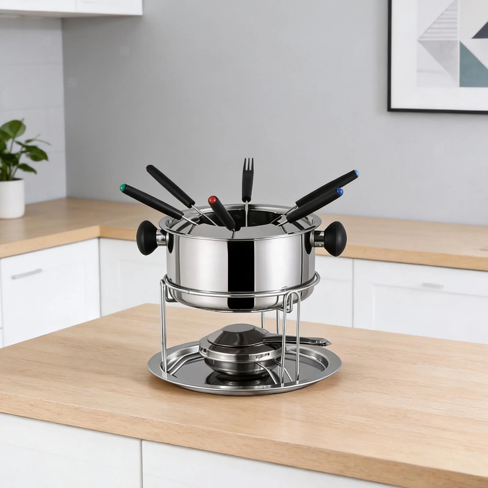 Fondue Pot Set Versatile Fondue Warmer Mug for Anniversary Candy Snack