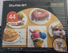 New In Box Shuttle Art Magic Foam 44 Pc Painting Kit