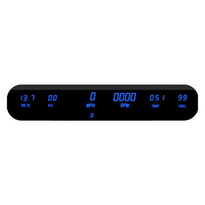 Intellitronix DP10002B LED Digital 6-Gauge Panel Kit, Blue