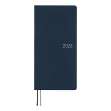 Hobonichi Planner 2026 weeks MEGA Japanese Colors/Cosmo Blue Slim Vertical FS