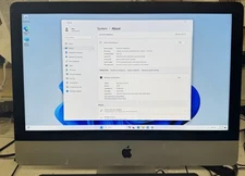 Apple iMac (late 2013) core i5 2.7GHz - HDD 1 TB - 8GB Windows 11 Installed A+