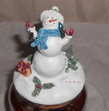 Yankee Candle SNOWMAN🎄JAR TOPPER Christmas HOLIDAYS New LIGHTS Mistletoe GIFTS