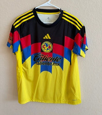 Club America Home Soccer Jersey - WOMENS XL - Adidas - Retails $100 - Yellow NWT
