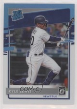 2020 Donruss Optic Retail Carolina Blue & White Prizm Kyle Lewis Rookie RC 05sv