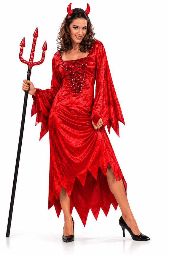 Halloween Ladies Temptation Devil Costume Fancy Dress Outfit