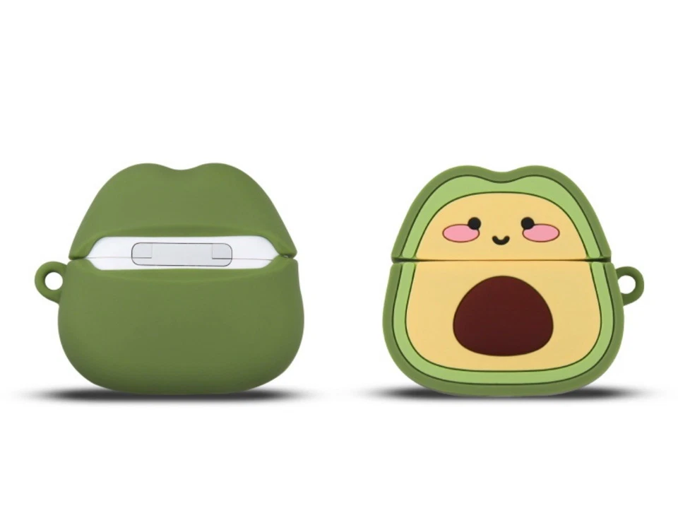 3D Cartoon Silicone Case for Apple AirPods 3 avocato - Image 2 of 4