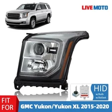 For 2015-2020 GMC Yukon/Yukon XL HID Headlight w/ bulbs w/ ballast Left Driver