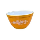 Vintage Pyrex Butterfly Gold Floral # 401 Mixing Nesting Bowl 1.5 Pint Size, GUC