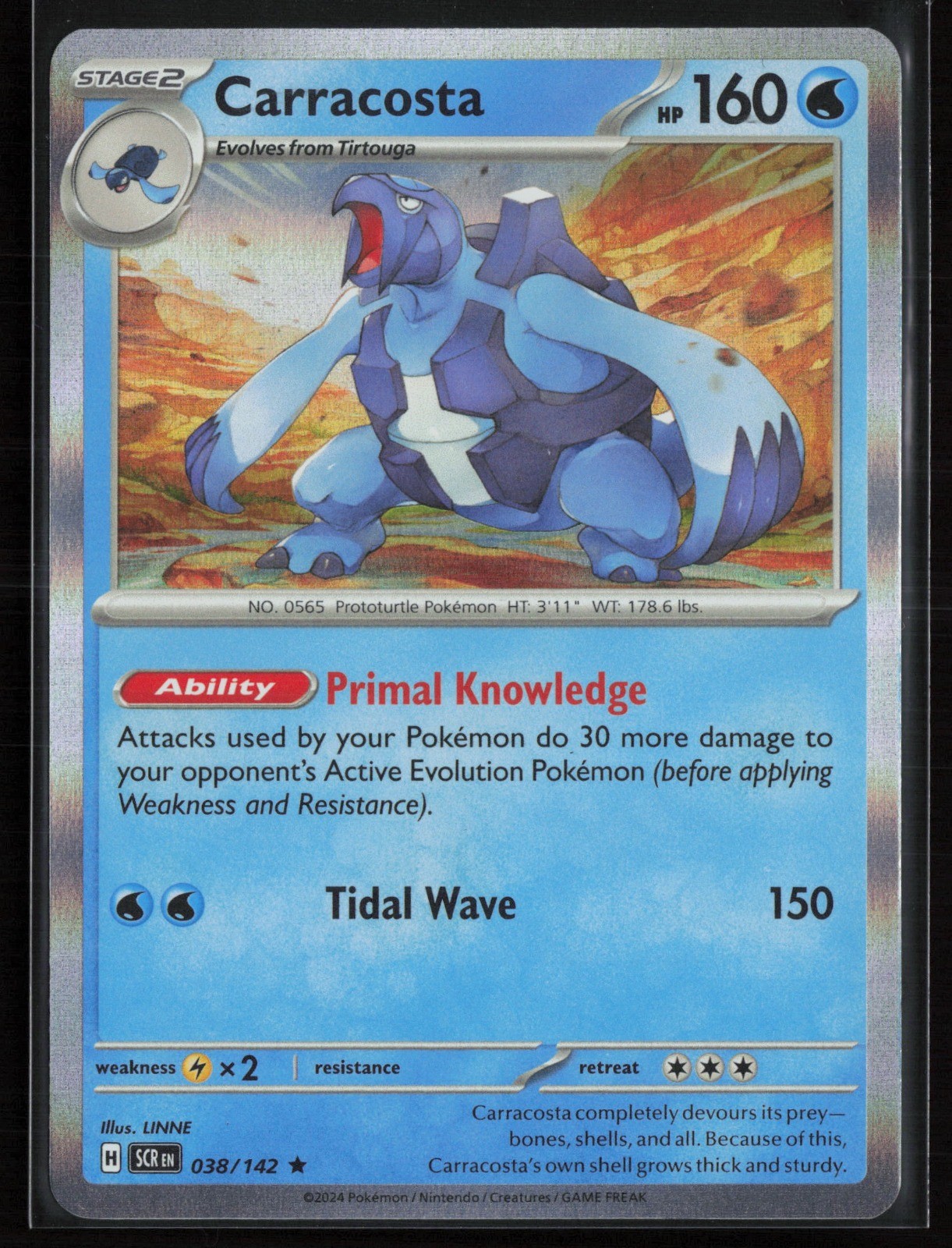 Carracosta 038/142 Holo - SV07: Stellar Crown - NM