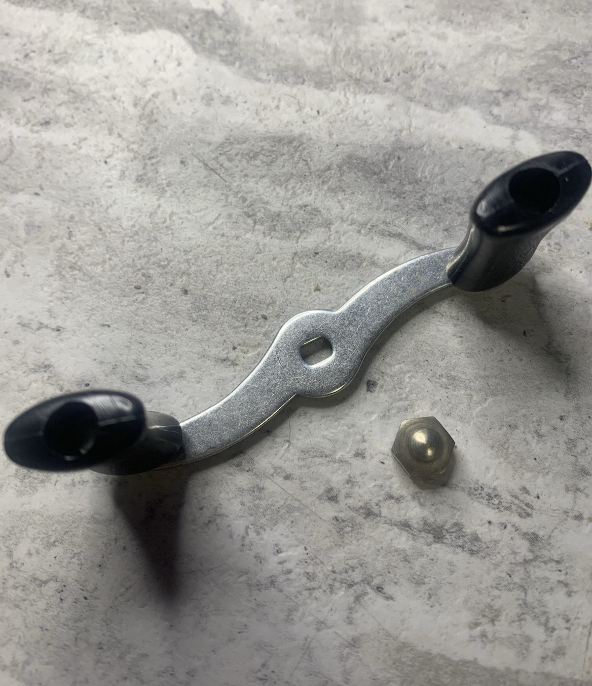 Vintage Zebco 33 Fishing Reel Handle - Used on Metal Foot Models -W Zebco Nut