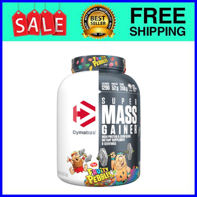 Dymatize Super Mass Gainer Protein Powder Fruity Pebbles 6 lb Ships from USA
