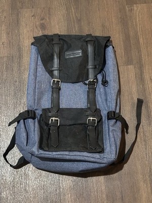 Prestige Blue Laptop Backpack Padded Compartment Travel Casual Bag