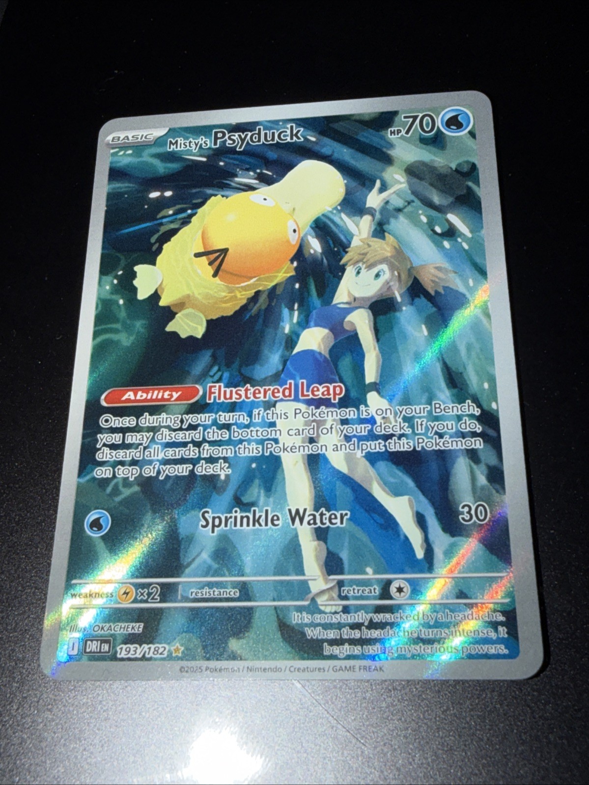 Misty's Psyduck 193/182 Sv10: Destined Rivals Pokemon Tcg Quick Shipping