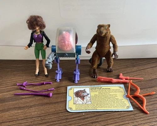 Playmates Toys TMNT Vintage Action Figures Collection. Accessories & Cards