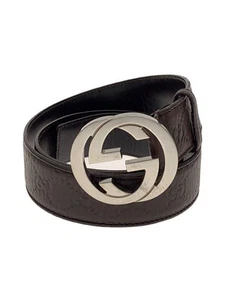 Ceinture GUCCI cuir marron homme 114984 occasion
