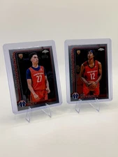 Will Riley and Tre Johnson III 2025 Topps Chrome Wizards Set 2 CARDS