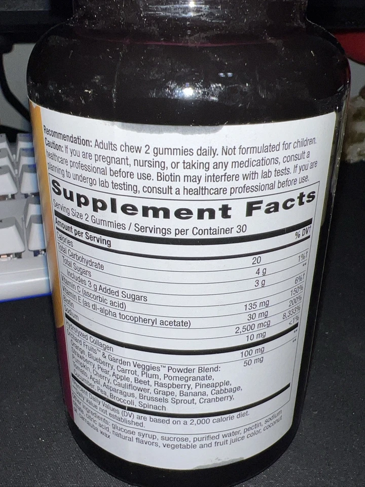 Nature's Way Alive! Gomitas para cabello, piel y uñas, con biotina y colágeno, belleza Foto 2 de 2