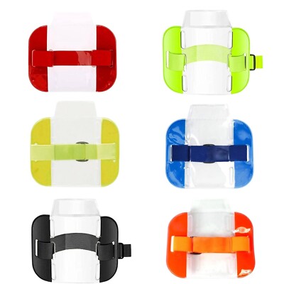 High Visibility Security Arm Band ID Badge Card Holder SIA Armband ...