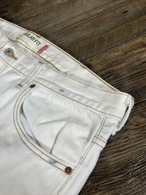 Vintage Levis 505 Jeans White Mens 36x28 Distressed Baggy | eBay