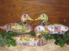 Patriotic Decor  3 Ducks Bowl Fillers Wreath Accents 4th of July Centerpiece