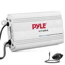 	Pyle Auto 4-Channel Marine Amplifier - 200 Watt RMS 4 OHM Full Range Stereo ...