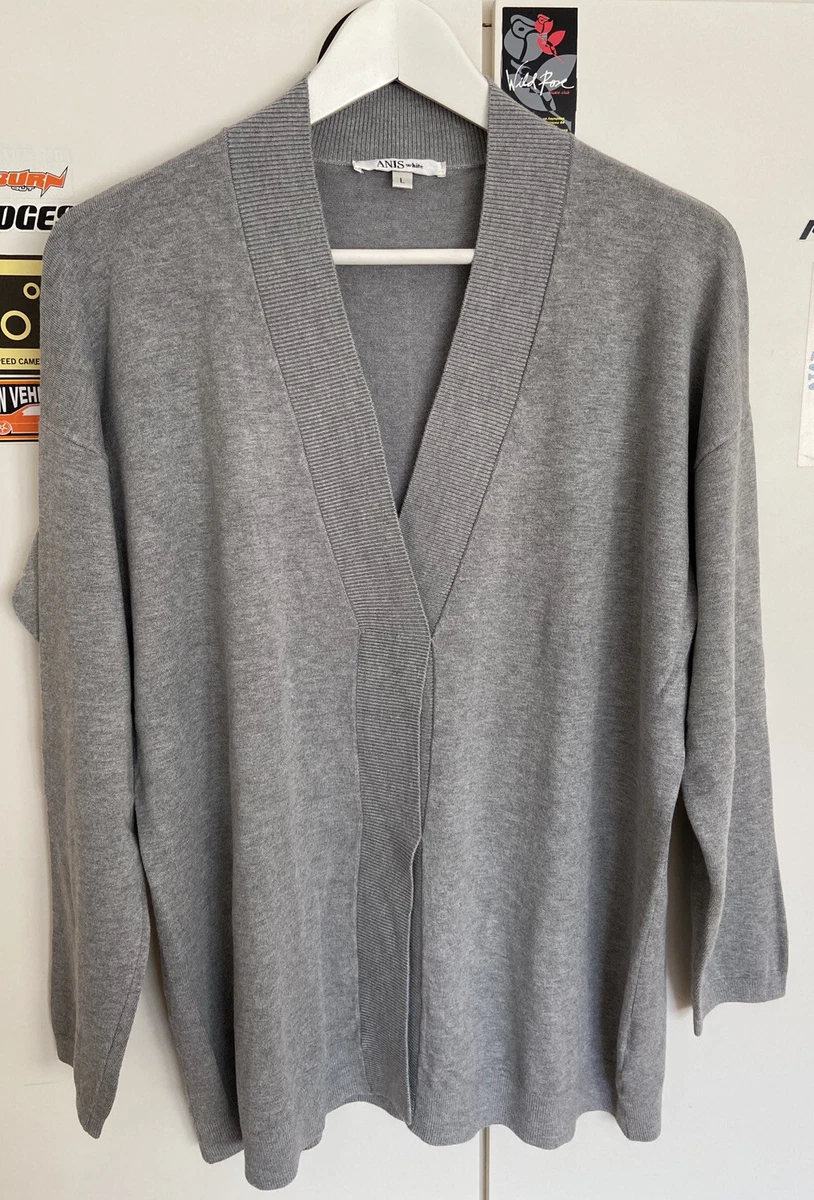 ANIS White Viscose Cardigan Size Large bargain