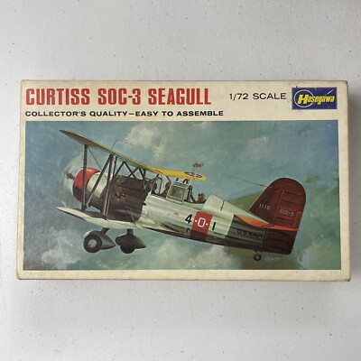 Vintage Hasegawa CURTISS SOC-3 SEAGULL Model Kit - NOS