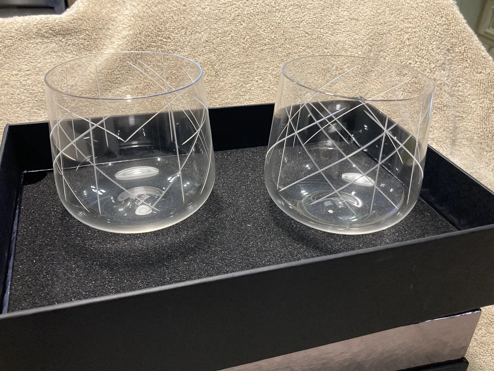 Swarovski Atelier Nest Tumbler Set Of 2 Glasses Drinks Barware