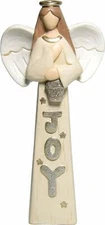 Holy Land Market Resin Joy Angel - Decorated with Stars - Small ( 10.5 cm - 4.2
