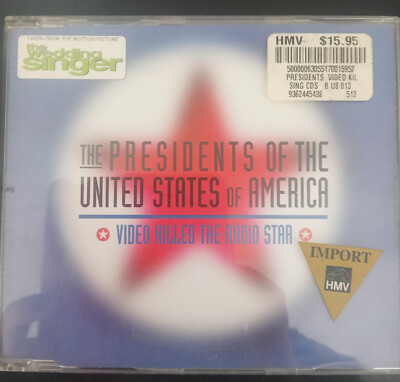 CD Single Presidents of the USA VIDEO KILLED THE RADIO STAR - Import Australia
