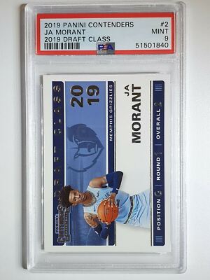 2019 Panini Contenders Ja Morant Rookie #2 Draft Class - PSA 9 | eBay