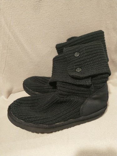 UGG Cardy II Wolle lässige Stiefel Kinder 6 passt Damen US7,5-8 #1017328K schwarz 170 $ - Bild 2 von 9