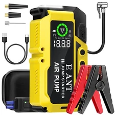 Car Battery Jump Starter with Air Compressor, 4000A Peak 150PSI Car Jump Star...