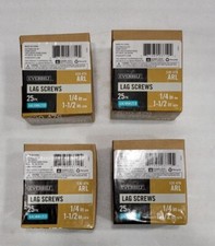  25-Pk Everbilt Lag Screw 1/4" x 1-1/2" 530 476 lot of 4