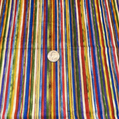 Horsing Around Red Rooster Fabrics Abstract Stripes Fabric